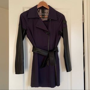 Rudsak trench coat navy blue
